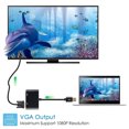 thumbnail image 1 of Adaptateur Convertisseur USB 3.0 Type C DP vers compatible VGA pour Windows 10//8/7, 1 of 8