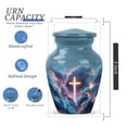 thumbnail image 2 of Cross small keepsake Urns For Adult Ashes Women - Funeral Urns For Adult Male - Memorial Urn For Male Ashes - Decorative Urn For Cremation, 3 inch, 2 of 7