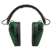 Caldwell E-Max - ADULT Green - Low Profile Electronic 23 NRR Hearing Protection with Sound Amplification - Adjustable Earmuffs for Shooting, Hunting and Range