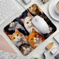thumbnail image 2 of Cat Printed Square Desk Mat Gaming Mouse Pad with Non-Slip Rubber Bottom - 8.3x9.8 Inch Office and Gaming Mouse Pad, 2 of 6