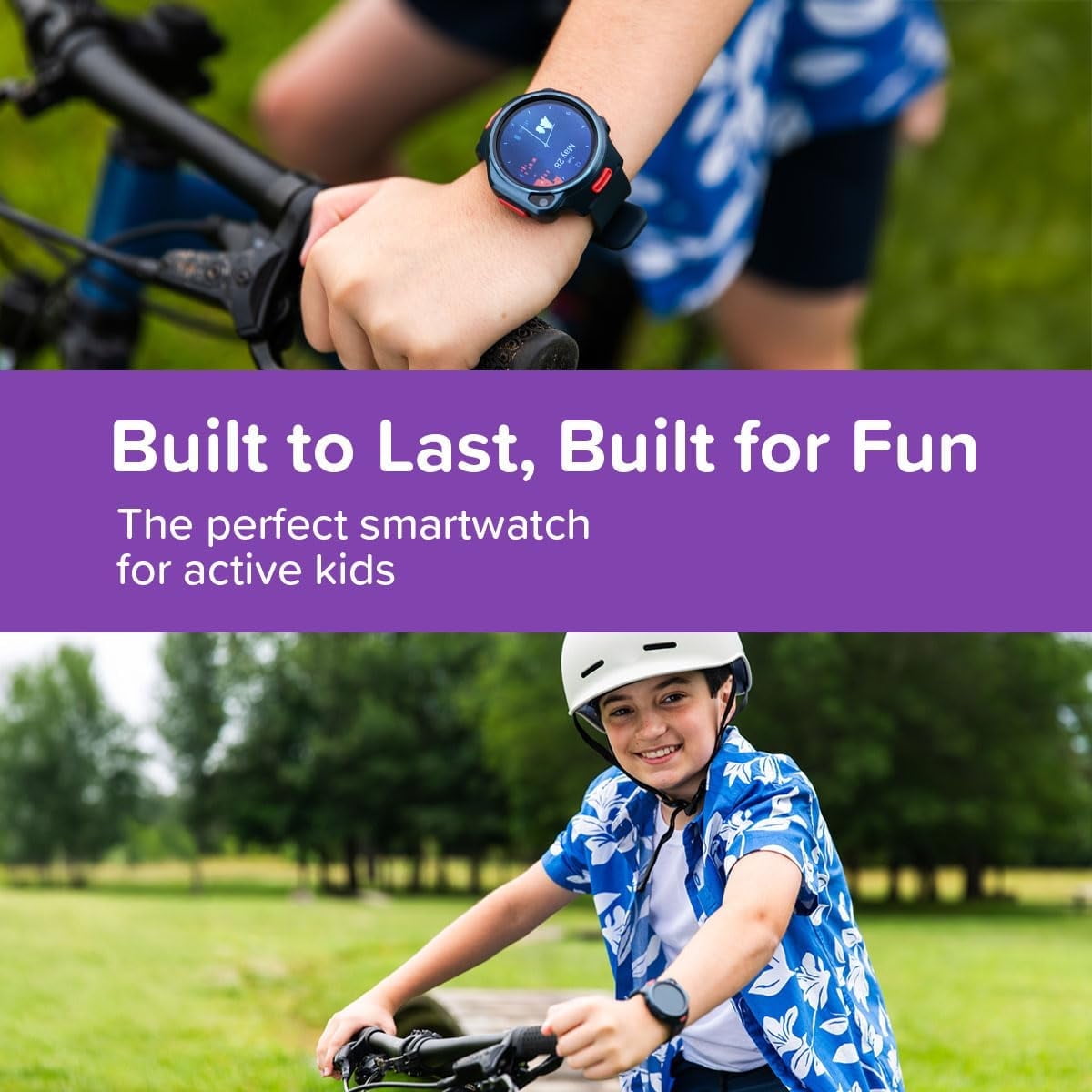 myFirst Fone R2 Acai Purple Kids Smartwatch Phone: GPS Safety, Video Call, SOS, eSIM - For Ages 5-12 in USA/Canada