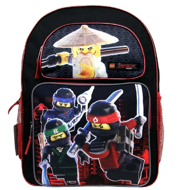 Backpack - Ninjago - Movie Black/Red 16 School Bag LNCF44