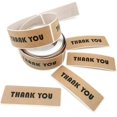 thumbnail image 1 of PinesC 120 Stickers/Roll, 1 * 3 Inch, Kraft Paper Sticker, Thank You Stickers, Suitable for Waterproof Stickers, Rectangle Sealing Paste, 2 Rolls, 1 of 5