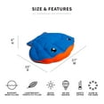 thumbnail image 4 of Big Joe Pool Petz Large Clam Animal Pool Toy Float, Clam Shape Mesh, Quick Draining Fabric, 2 feet, 4 of 10