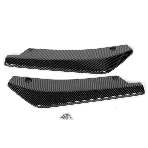Alerón universal con textura de fibra de carbono para parachoques trasero, difusor de labios, deflector divisor.