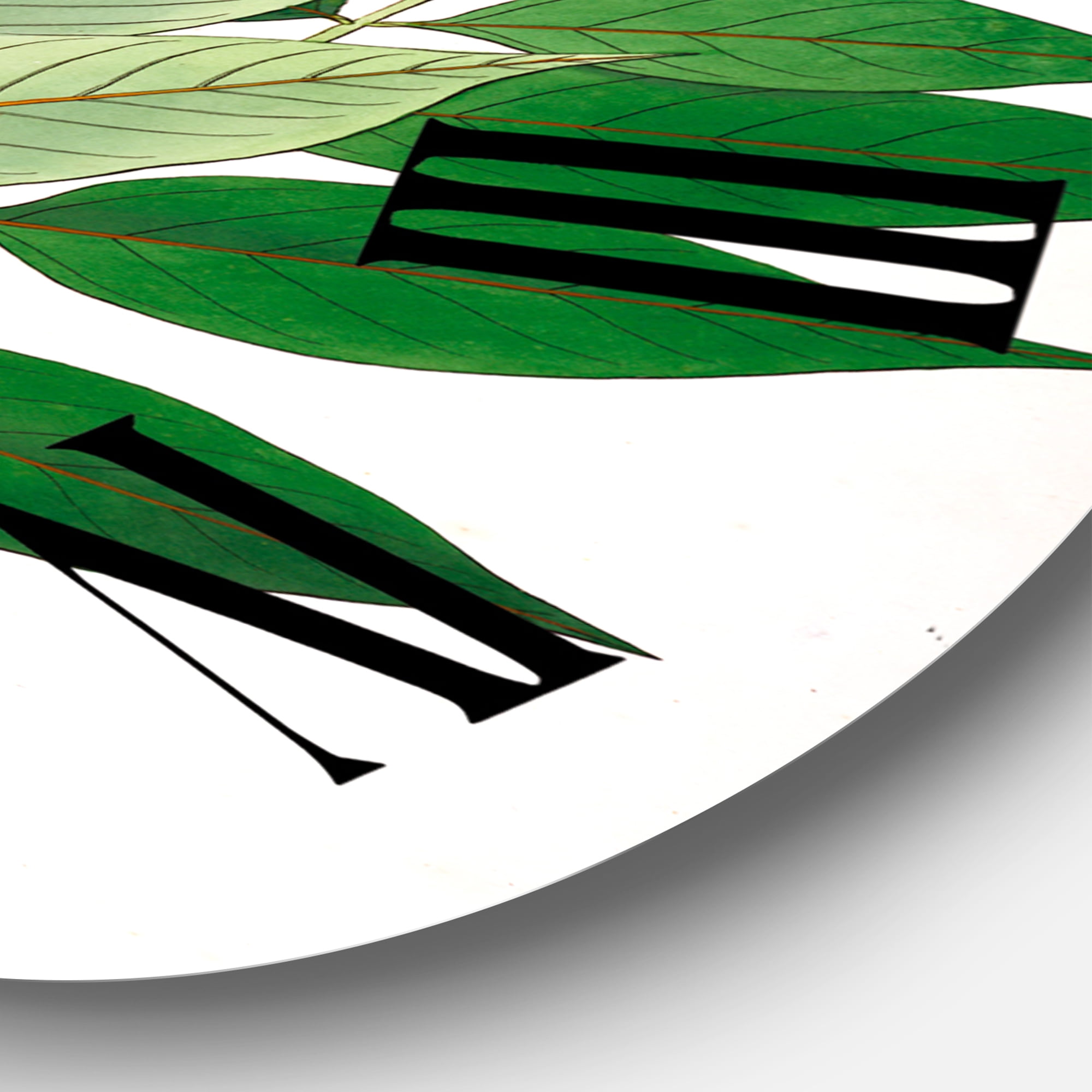 Designart 1 in Quartz Farmhouse Wall Clock