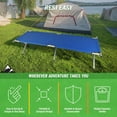thumbnail image 6 of Tcbosik Folding Camping Cot with Carrying Bag for Adults, Outdoor Lightweight Portable Sleeping Bed for Travel, Hiking, Backpack Travel, Blue, 6 of 8