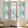 thumbnail image 2 of Turquoise Ombre Marble Window Privacy Film, Yellow Modern Geometric Abstract Art Static Cling UV Sun Blocking Heat Control Window Tint, Non-Adhesive One Way Windows Privacy Cover 17.7''x78.7'', 2 of 7