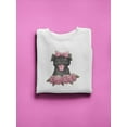 thumbnail image 3 of Pug And Roses Sweatshirt Women -SPIdeals Designs, Female 5X-Large, 3 of 4