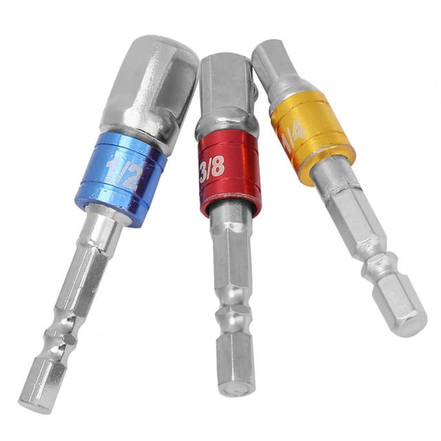 Socket Adapter Set,Chrome Vanadium Steel 1/4'' Socket Adapter CRV Socket Adapter Ultimate Comfort