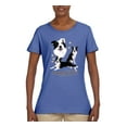 thumbnail image 2 of If It's Not a Border Collie It's Just a Dog Gift | Womens Dog Lover Graphic T-Shirt, Light Blue, X-Large, 2 of 3