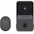 thumbnail image 1 of (Black) Wireless Video Doorbell, Smart Wi-Fi Video Doorbell with Chime, Doorbell Kit with HD Video, 2.4G WiFi, 1 of 4