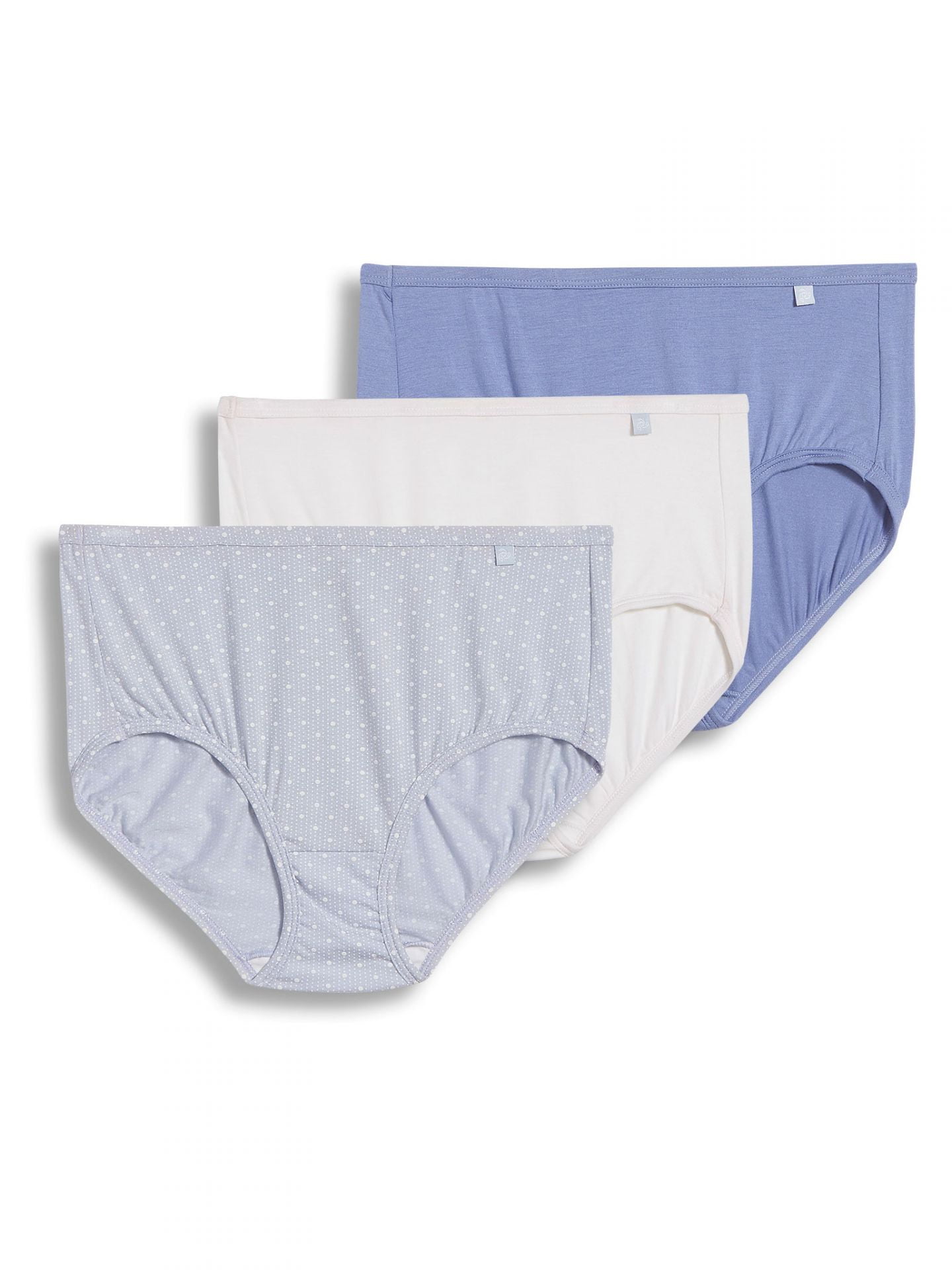 Jockey Women's Supersoft Brief 3Pack, Oblong Dot/Blue Orion/White