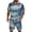 Blue, variant on Men's Retro Matching Set Summer Beach 2 Piece Outfits Button Down Shirts and Shorts Vacation Outfits