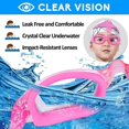 thumbnail image 4 of Kids Swim Goggles, Pack of 2 Swimming Goggles for Children Teens, Anti-Fog Anti-UV Youth Swim Glasses Leak Proof for Age4-16, 4 of 4