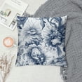 thumbnail image 2 of COMIO  Square Decorative Throw Pillow Case Cushion Cover, Dragonfly Bloom Bouquet Spring Soft Pillowcase, 2 of 5