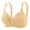 Beige, variant on YUGYXL Women's Adjustable Bras Gather Lifting Bras Wire-Free Underwear Everyday Bras Breathable Smoothing Back Bra Beige 40