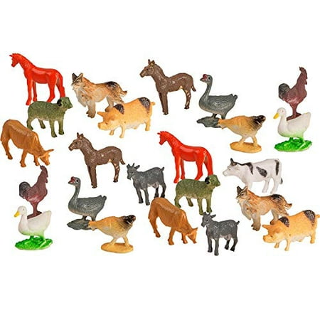 100 Piece Party Pack Mini Farm Animals - Plastic Mini Educational Animal  Toys - Fun Gift Party Giveaway | Walmart Canada