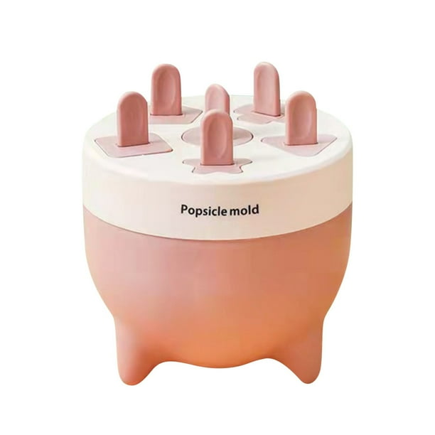 Pisexur Batería de cocina Moldes para paletas, 6 moldes grandes para helado casero, moldes para paletas con tapa. para la cocina del hogar