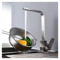 thumbnail image 4 of Square Kitchen Faucet 360 Degree Rotating Stainless Steel Sink Tap Swivel Spout Cold Hot Mixer, 4 of 8