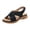 Black, variant on Orthopedic Sandals for Women OPen Toe Rhinestone Strap Breathable Arch Support Footbed Slingback Platform Walking Shoes Green Size 7.5