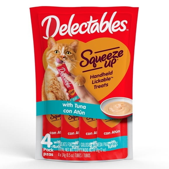 Premio para gatos Delectables Squeeze Up con Atun