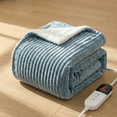 thumbnail image 1 of Naipo 50" x 60" Size Heated Electric Blanket Throw Blue Flannel Heating Blanket with 6 Heating Levels & 4 Hours Auto-off  Washable for Home Office Use, 1 of 13