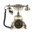 thumbnail image 2 of Old Fashioned Desk Phone Antique Rotary Dial Telephone Retro Landline for Home Decor, 2 of 9