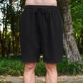 thumbnail image 5 of Hurxie Mens Basic Shorts with Pockets Basketball Gym Workout Plain Uniform PE Shorts Black,M, 5 of 6