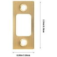 thumbnail image 2 of 4 Pcs Gate Bolt Wooden Door Lock Accessories 5.70X2.50X0.10CM, 2 of 8
