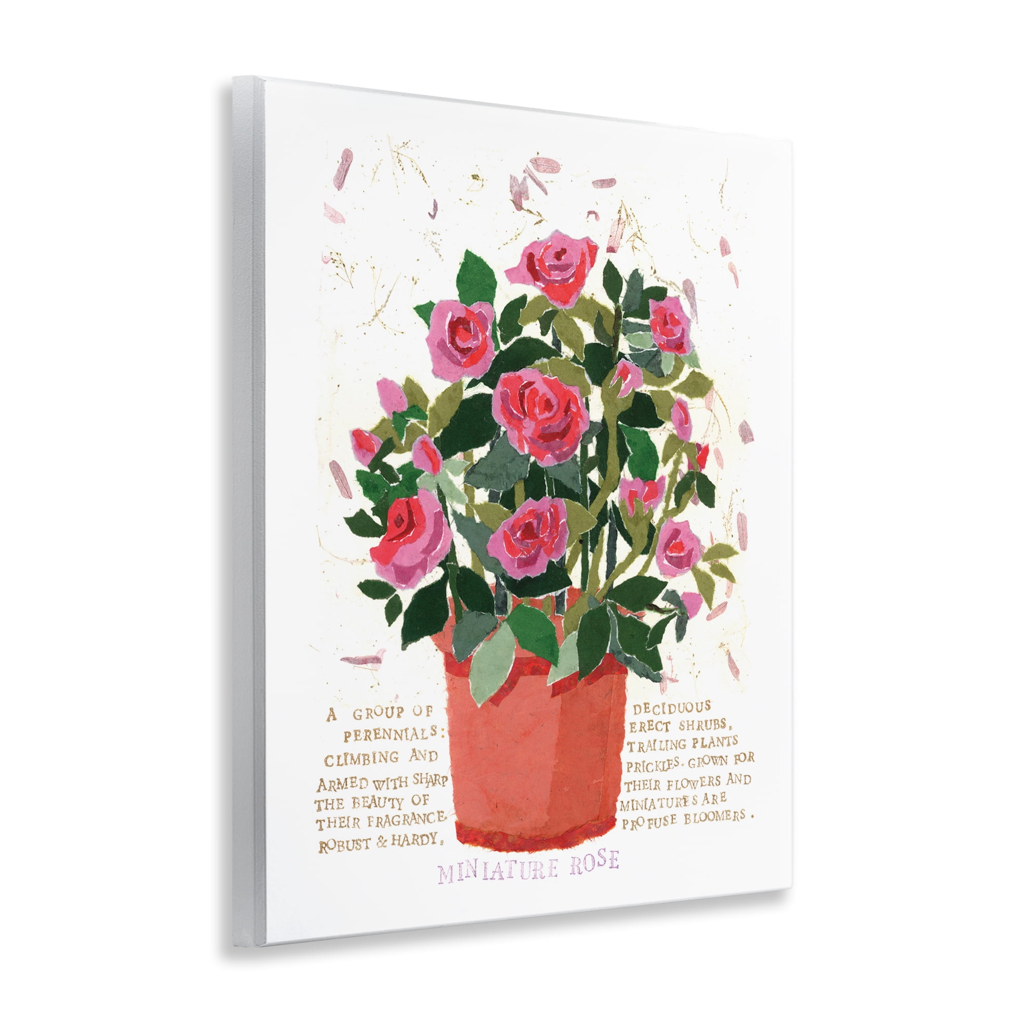 Stupell Industries Mini Roses Bouquet Botanical & Floral Painting Unframed Art Print Wall Art, 11 x 14