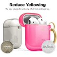 thumbnail image 6 of Apple AirPods Case - elago Clear Airpods Case with Keychain Designed for Apple Airpods 1 & 2 (Neon Hot Pink), 6 of 7