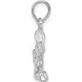 thumbnail image 2 of Sterling Silver Polished 3D Virgo Zodiac Pendant - Jbsp, 2 of 5