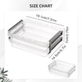 thumbnail image 3 of Stackable Project Case Plastic Storage Box with Latching Lid Portable Organizer for Photos Scrapbooking Electronics and Office, 3 of 4
