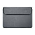 thumbnail image 1 of Funda para portátil de 15,4 pulgadas, soporte de transporte portátil para oficina, resistente a arañazos, funda de cuero PU a prueba de polvo y multiu Negro, 1 of 8