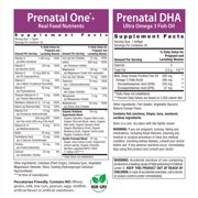 Prenatal Vitamin with DHA and Folic Acid | 30 Multivitamin Caplet and 30 DHA Softgels | by Rainbow Light