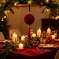 thumbnail image 4 of DefiDgd 3.15inch Christmas Flocked Ball with Tassel Adorned,Embossed Velvet Hanging Ball Decor for Christmas Tree Wall Window Wedding Holiday Party Home Ornament, 4 of 6