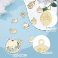 thumbnail image 3 of 48Pcs 6 Style Tree of Life Charms Bulk 18-21mm Gold Metal Dangle Charms Small Tree Pendant Flat Round Oval Shape Charms, 3 of 6