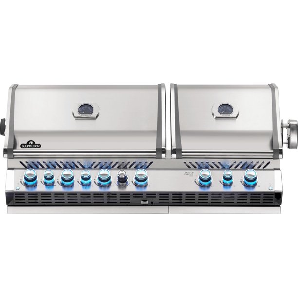 Napoleon Prestige Pro 825 Builtin Natural Gas Grill With Infrared Rear Burner And Infrared Sear