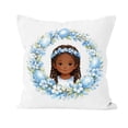 thumbnail image 1 of Easter Basket Stuffer Soft Throw Pillow With Hand-Drawn Character Design For Kids Room Decor 35 cm x 35 cm, 1 of 5