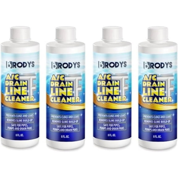 - A/C HVAC Drain Line Cleaner, Bottle, 2 MONTH SUPPLY, (Great to use at home, in the office, at restaurants and large commercial buildings) (8oz, 4, Count)