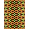 thumbnail image 1 of Ahgly Company Machine Washable Indoor Rectangle Transitional Orange G Area Rugs, 4' x 6', 1 of 7