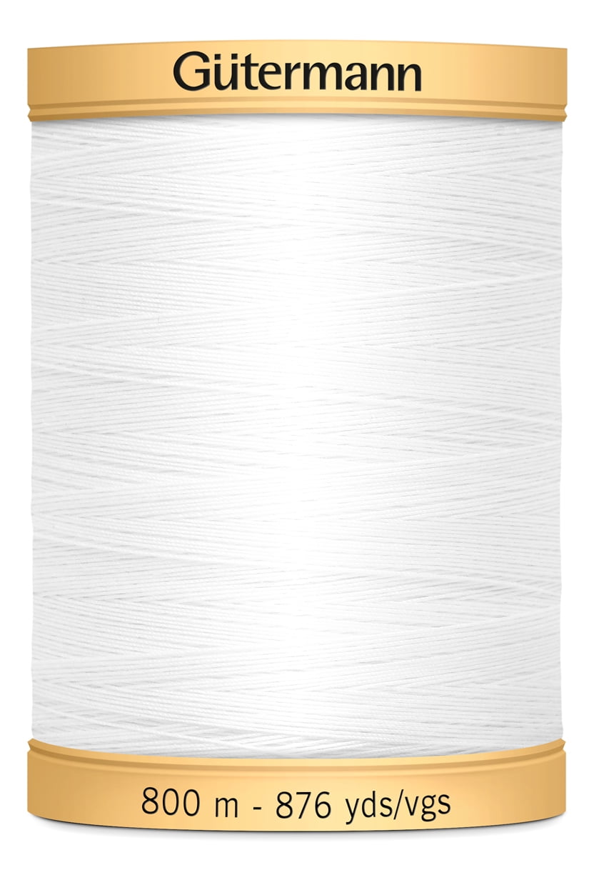 Gutermann 876 Yd Natural Cotton Thread-White