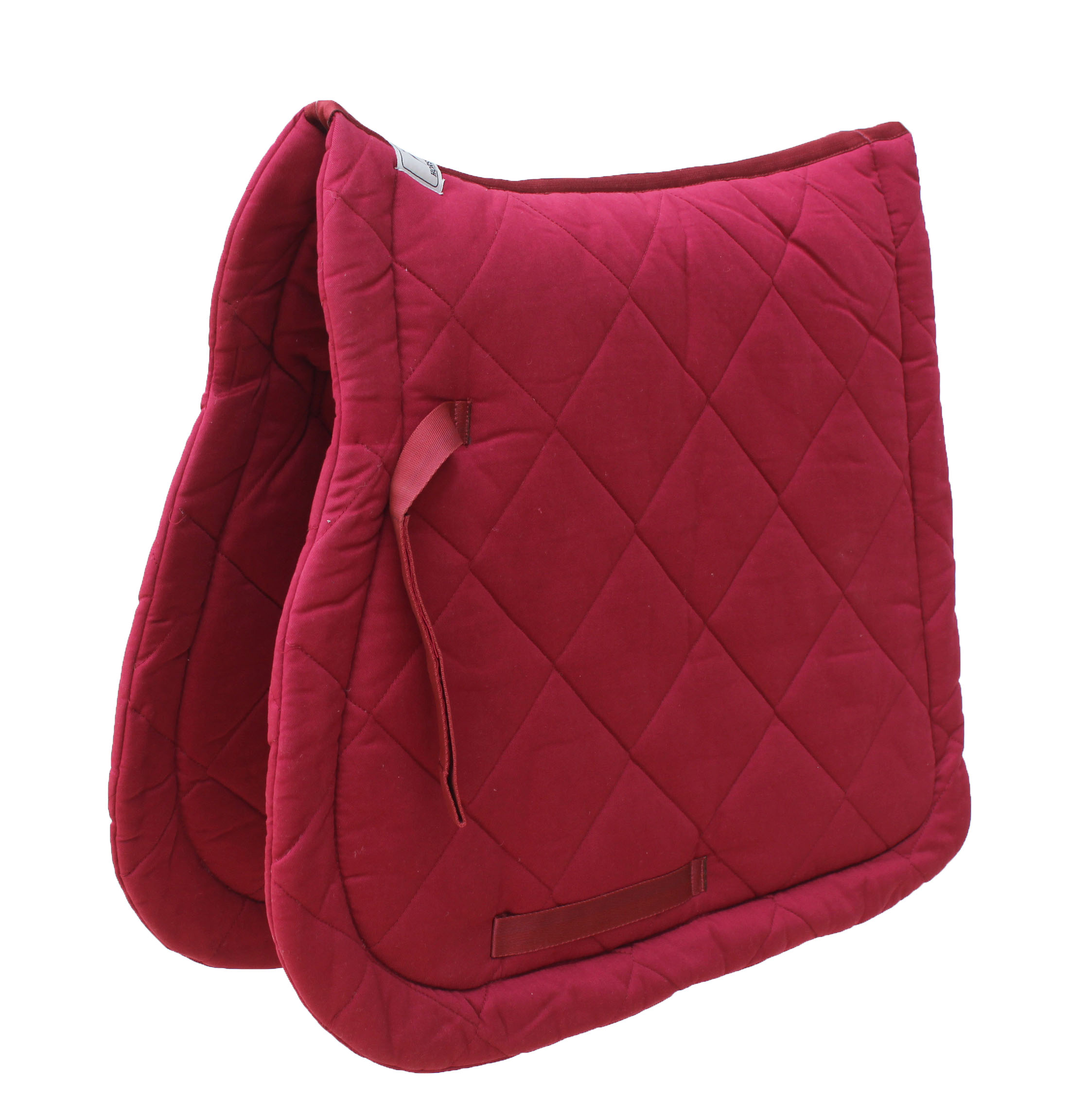 Horse Saddle Pad English Quilted Contoured AllPurpose Trail Burgundy