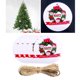 thumbnail image 5 of 5 Piezas de Adornos para árboles de Navidad, Patrones de Santa, Adornos Colgantes de , Adornos para árboles, Artesanías Colgantes Tipo 4 BLESIY árbol de navidad colgantes artesanías, 5 of 8