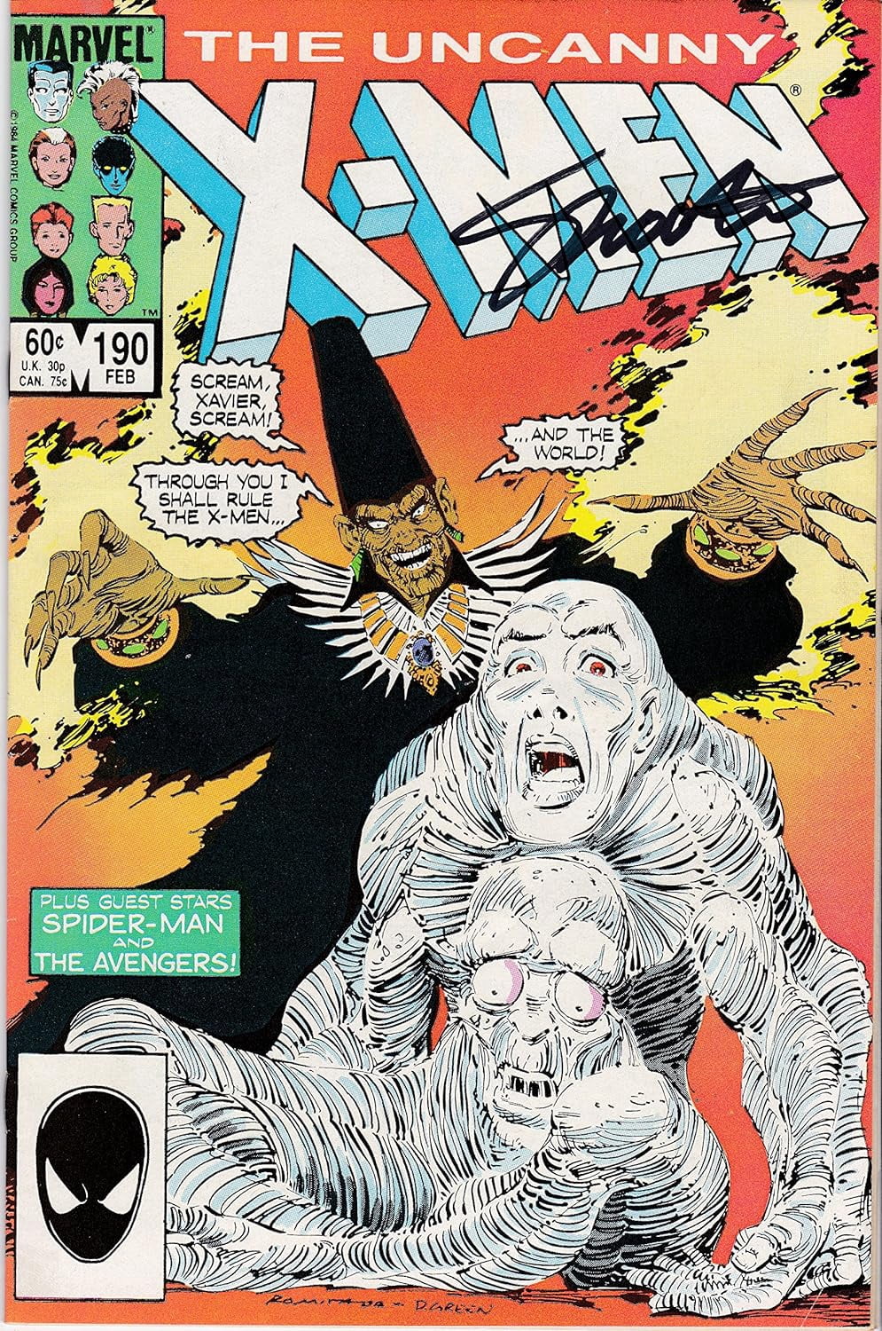 Uncanny X-Men #190 Signed Jim Shooter