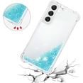 thumbnail image 4 of Slim Fit Phone Case for Samsung Galaxy S23 (Not fit S23 Plus), Glitter Liquid Quicksand Effect Silicone Soft TPU Case with Camera Lens and Screen Protection for Galaxy S23,LSWT Silvery Blue, 4 of 12