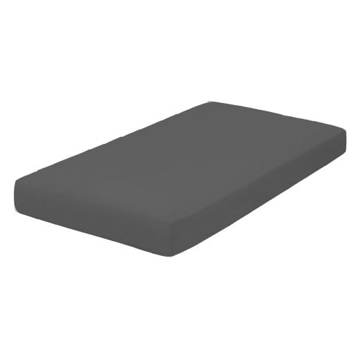 1 PC Cotton Fitted Sheets for Standard Crib Mattress & Toddler Bed Mattress Crib Fitted Sheet (Dark Grey, 28x52x8 Inch Drop)