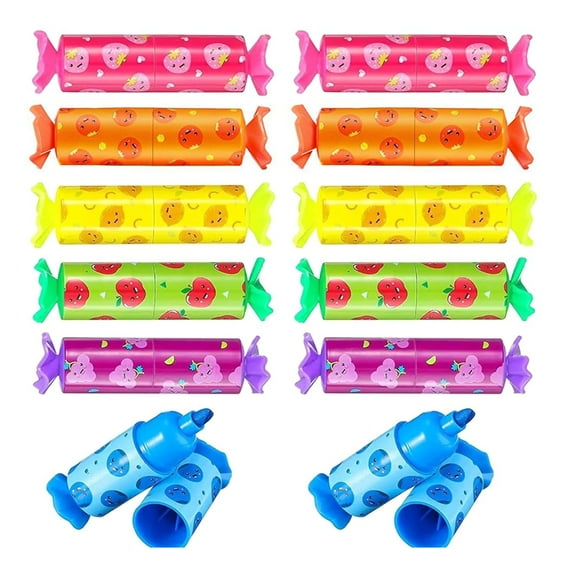 PatungKu 12Pcs Candy Shape Highlighter 12 Color Small Highlighter Marker for Scrapbooking