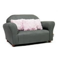 thumbnail image 2 of Keet SR092P Plush Childrens Sofa with Pink Accent Pillows, Charcoal - 32 x 18 x 18 x in., 2 of 7